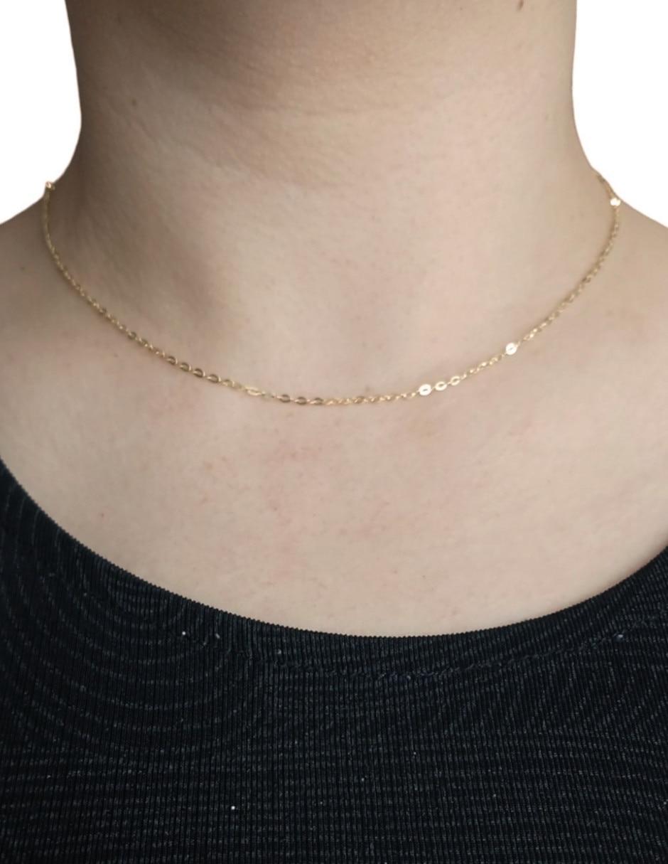 Collar de oro amarillo 14 K 2