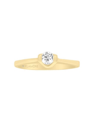 Anillo de compromiso 14 k Leslye diamante