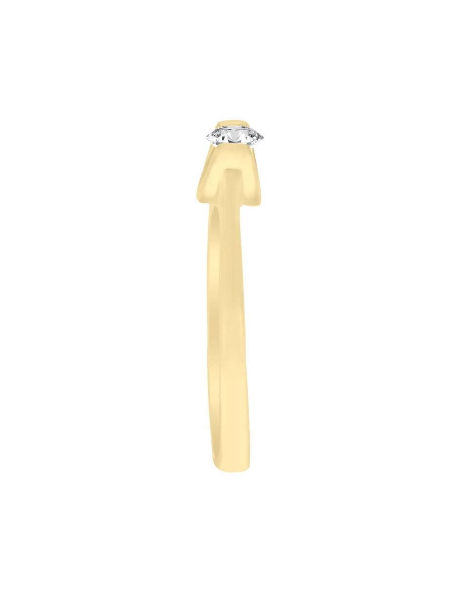 Anillo de compromiso 14 k Leslye diamante 4