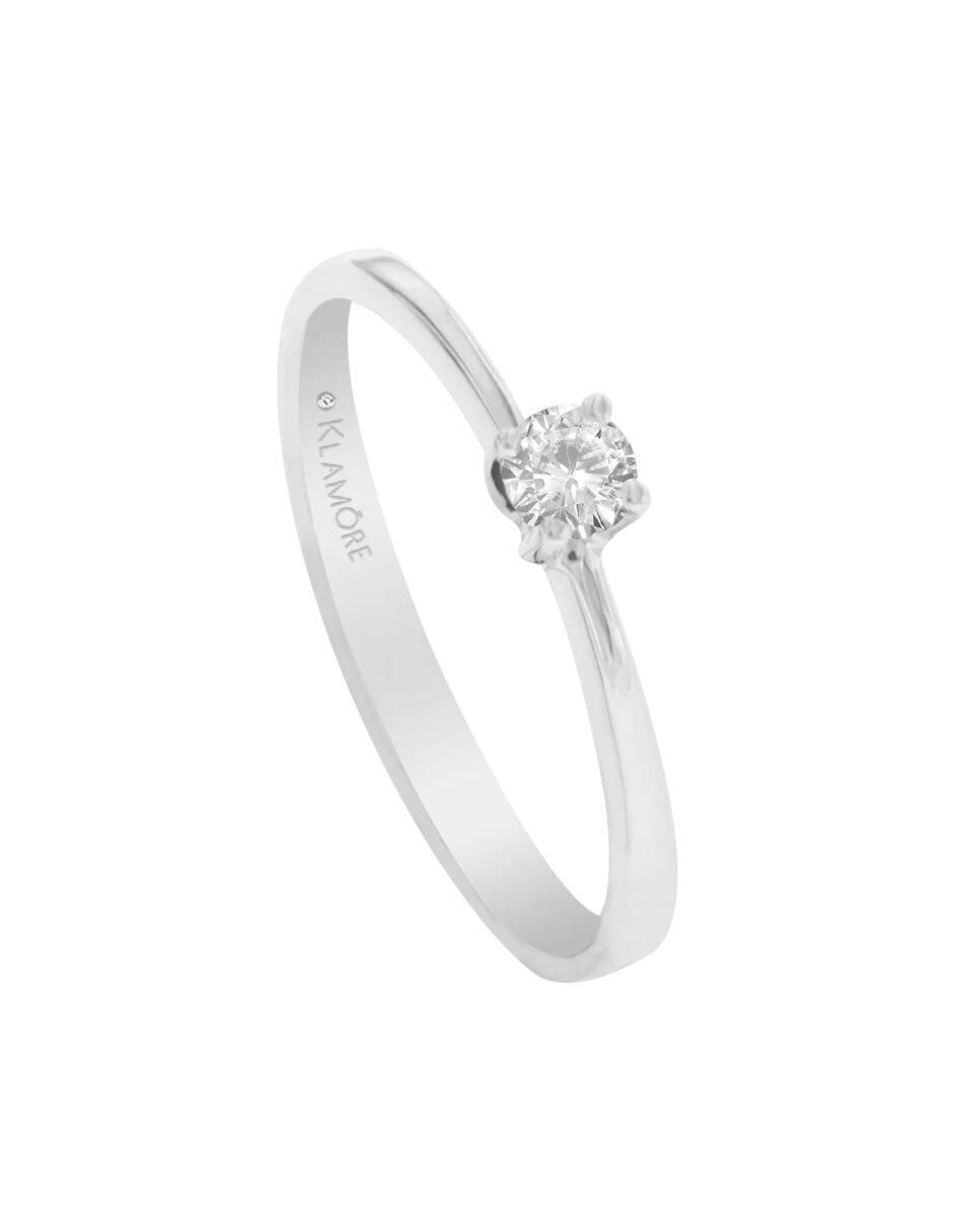 Anillo de compromiso 14 k Adanis diamante 4