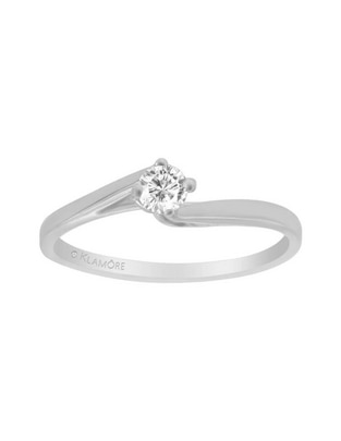 Anillo de compromiso 14 k Lua diamante Anillo de compromiso 14 k Lua diamante