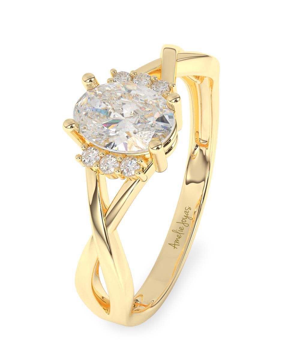 Anillo de compromiso 10 k 3