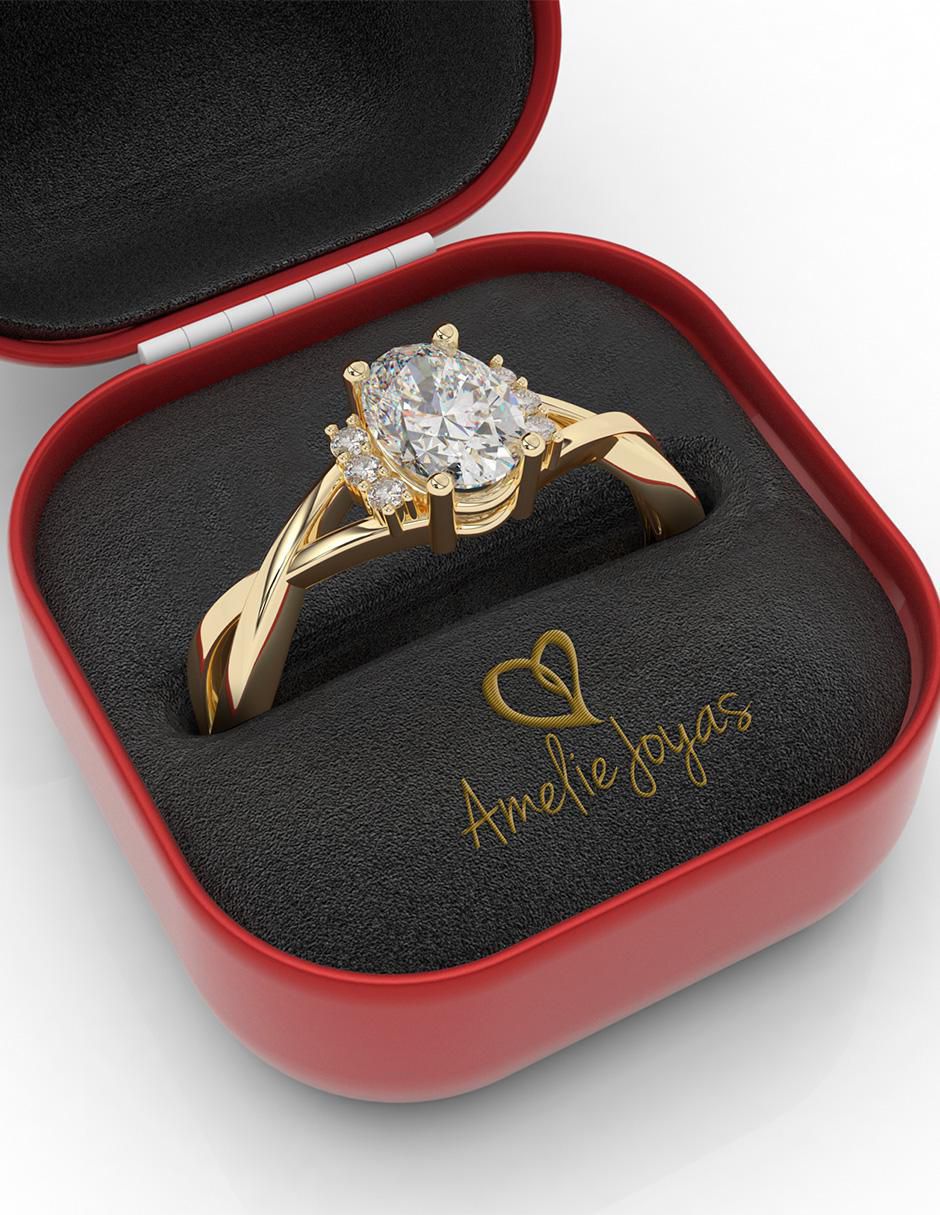 Anillo de compromiso 10 k 2
