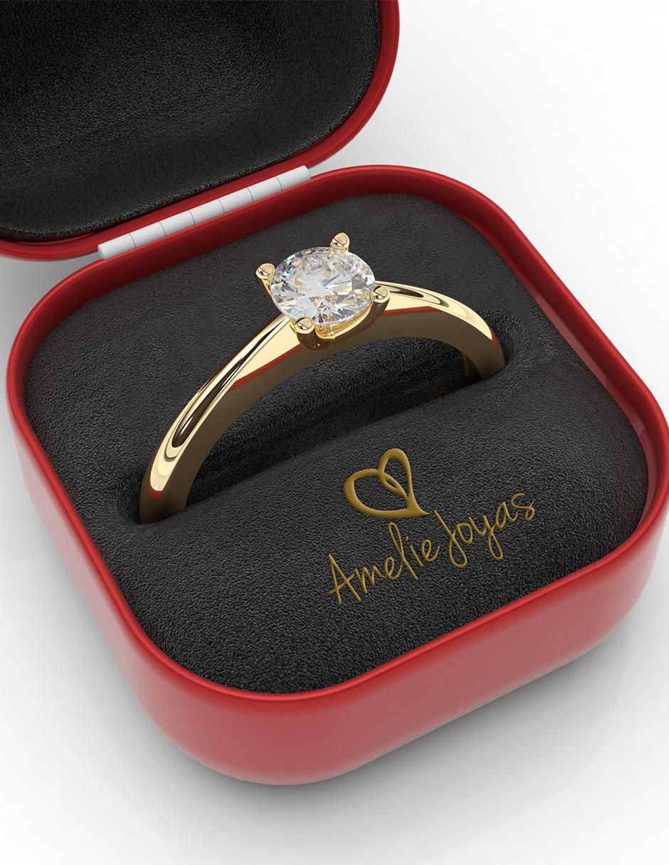 Anillo de compromiso 10 k 2
