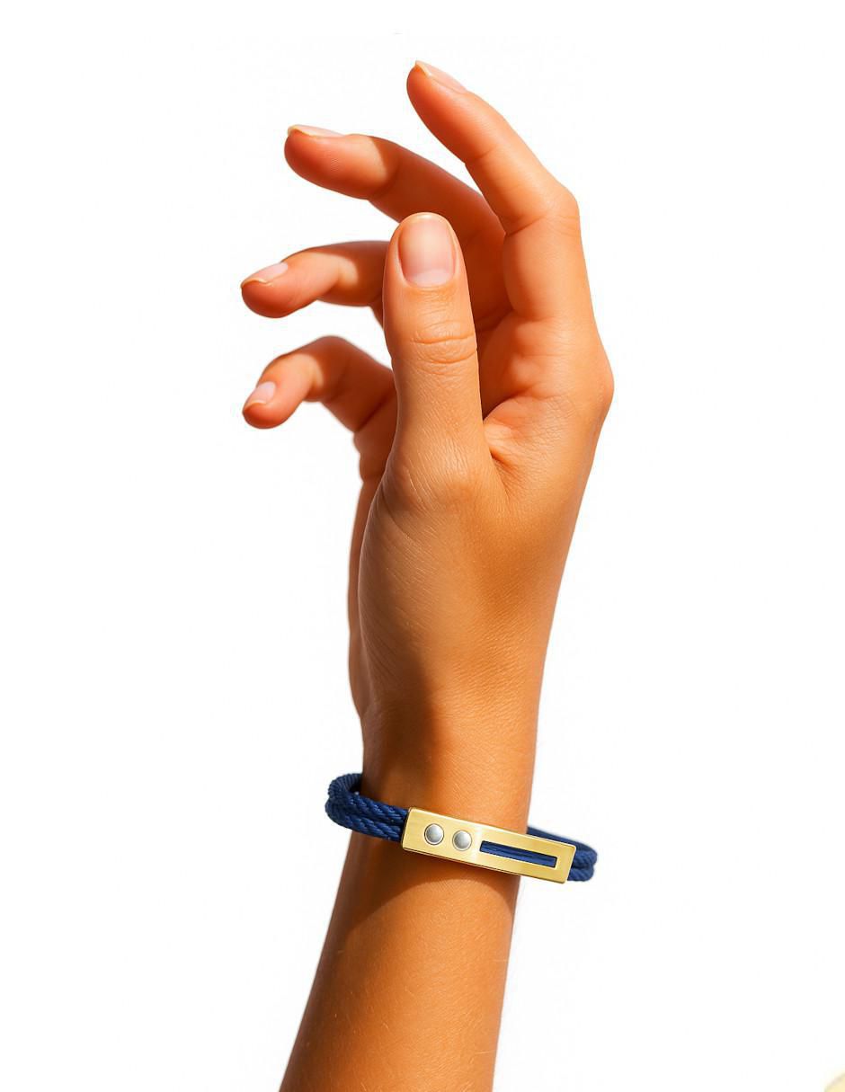 Brazalete Cristal Joyas de oro amarillo 14 k