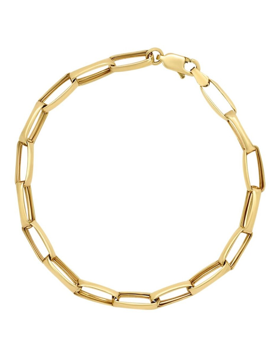 Pulsera de oro amarillo 14 K acabado brillante Pulsera de oro amarillo 14 K acabado brillante