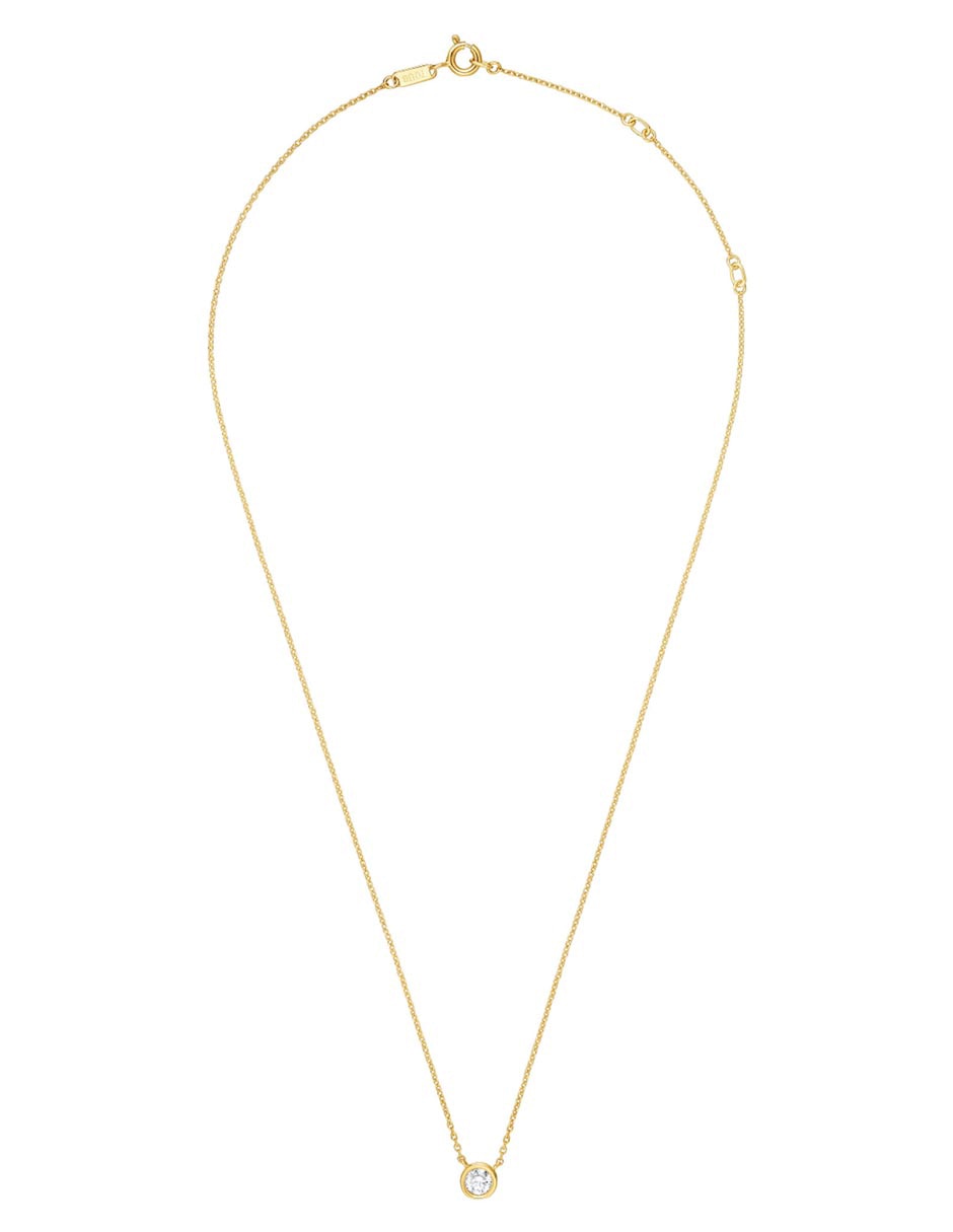 Collar circular de plata con acabado baño de oro P 925 2
