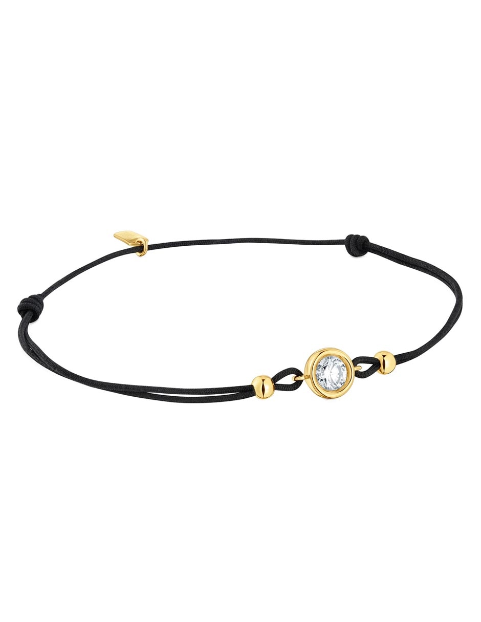 Pulsera de plata con diamante P 925 Line Lgd acabado liso 2