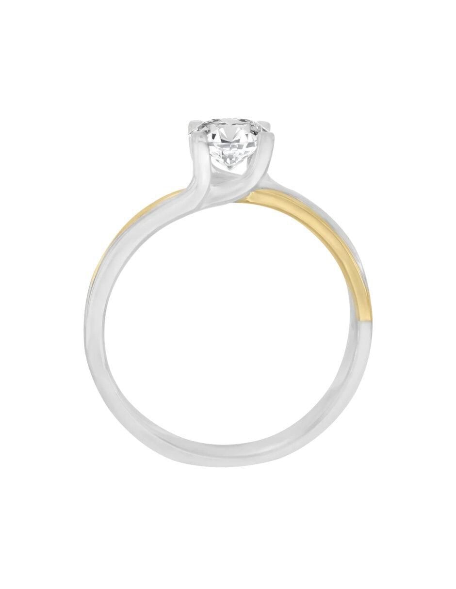 Anillo de compromiso 14 k Maria Isabel diamante 5