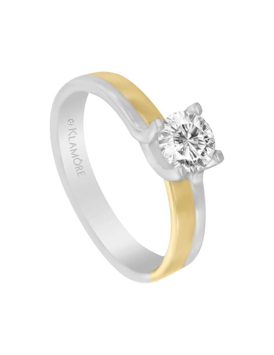 Anillo de compromiso 14 k Maria Isabel diamante 4