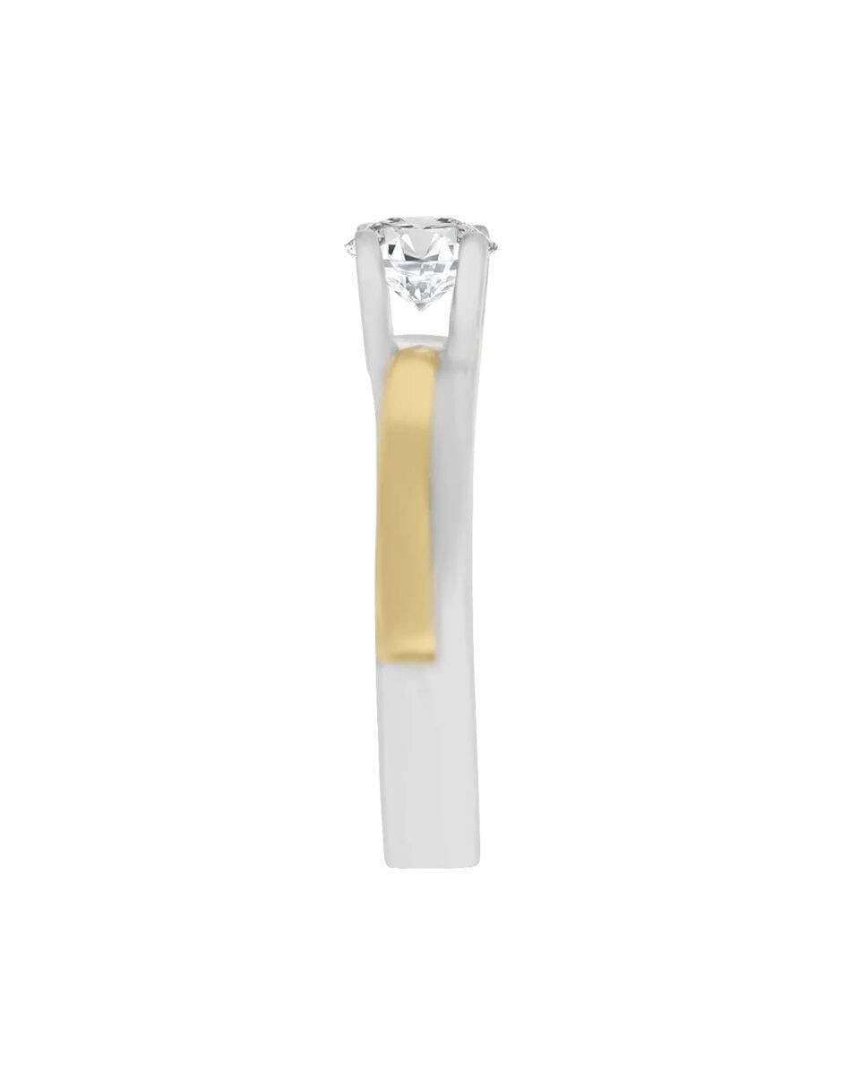 Anillo de compromiso 14 k Maria Isabel diamante 2