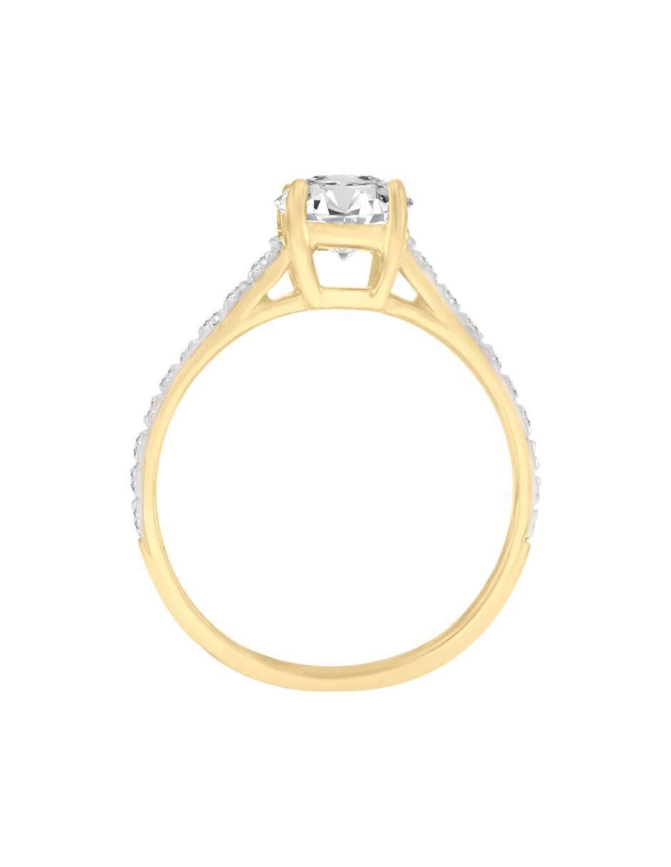 Anillo de compromiso 14 k Rita diamante 5