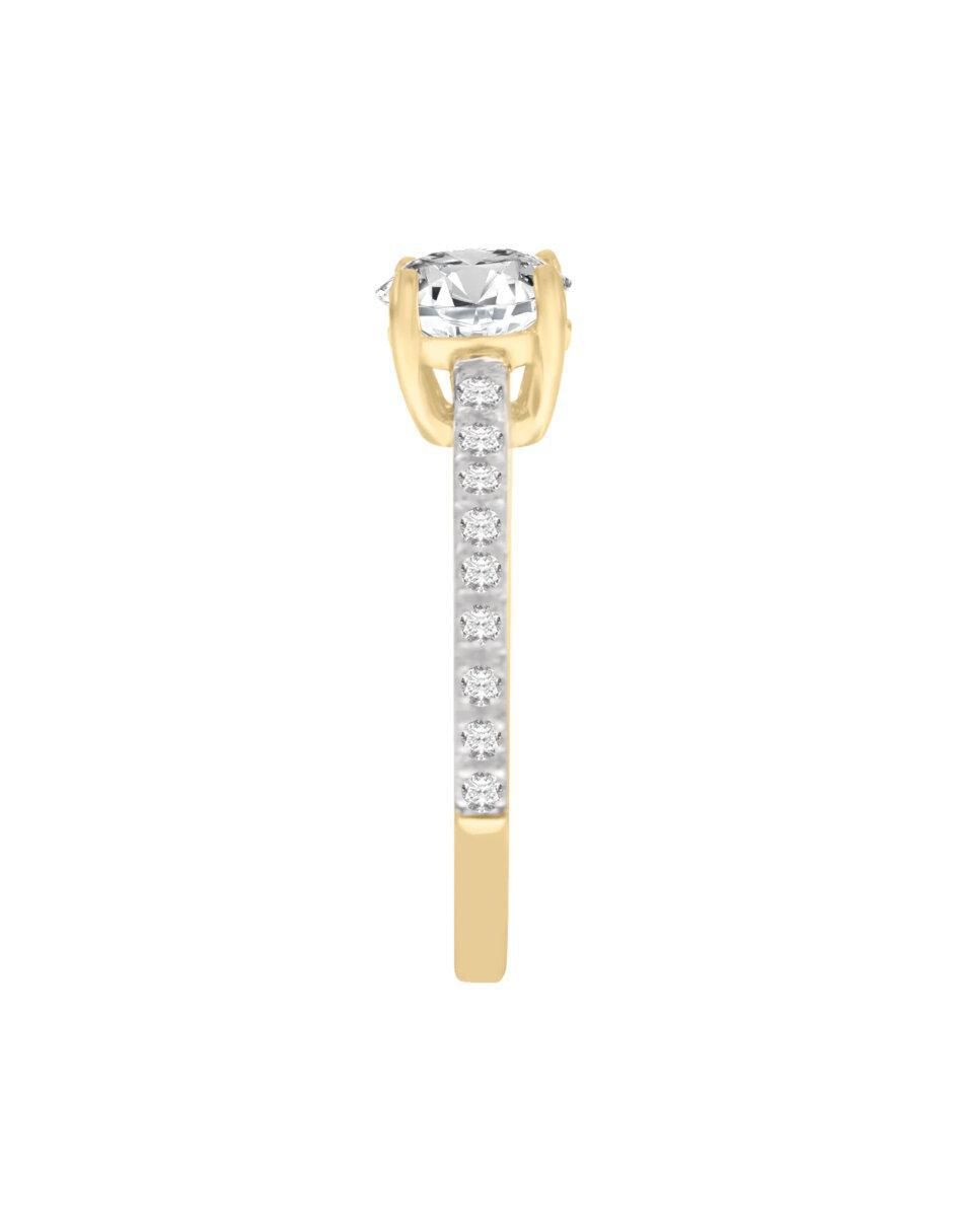 Anillo de compromiso 14 k Rita diamante 2