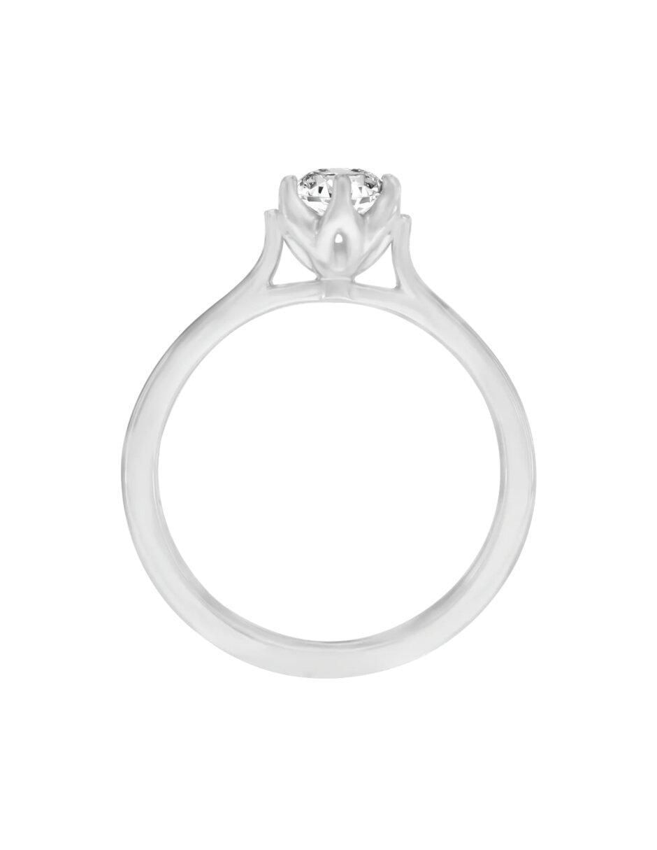 Anillo de compromiso 14 k Protea diamante 4