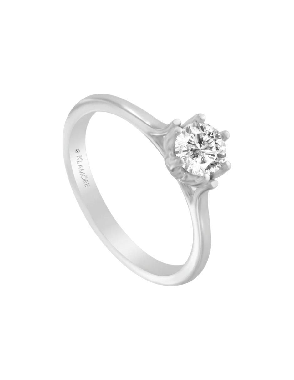 Anillo de compromiso 14 k Protea diamante 3