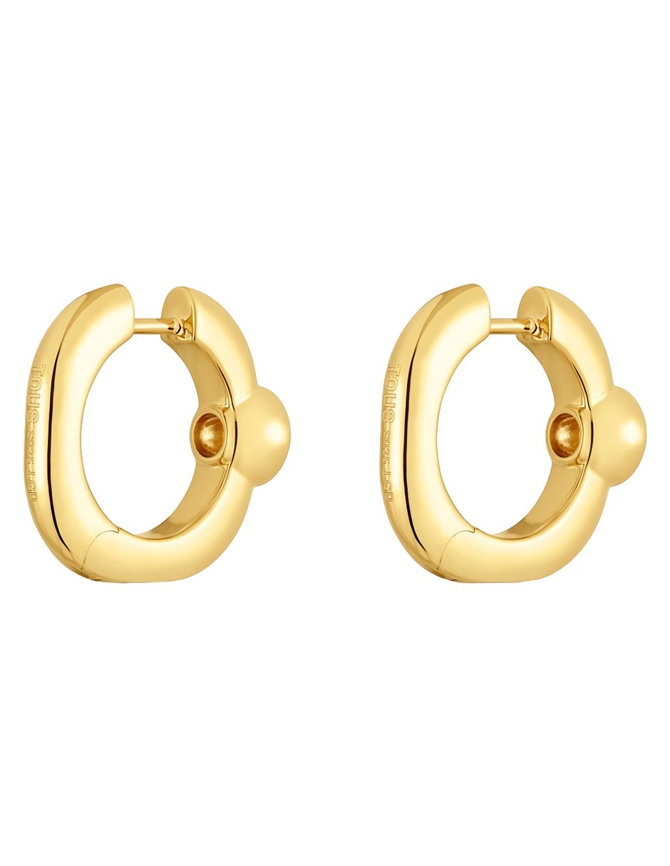 Aretes de aro de plata P 925 diamante 3