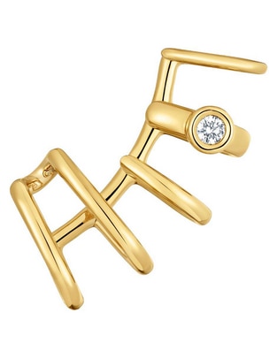 Aretes de plata P 925 diamante