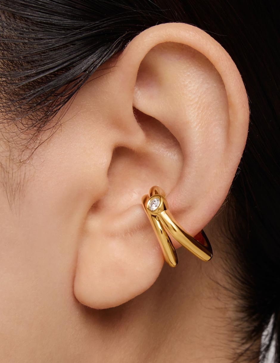 Aretes de plata P 925 diamante 5