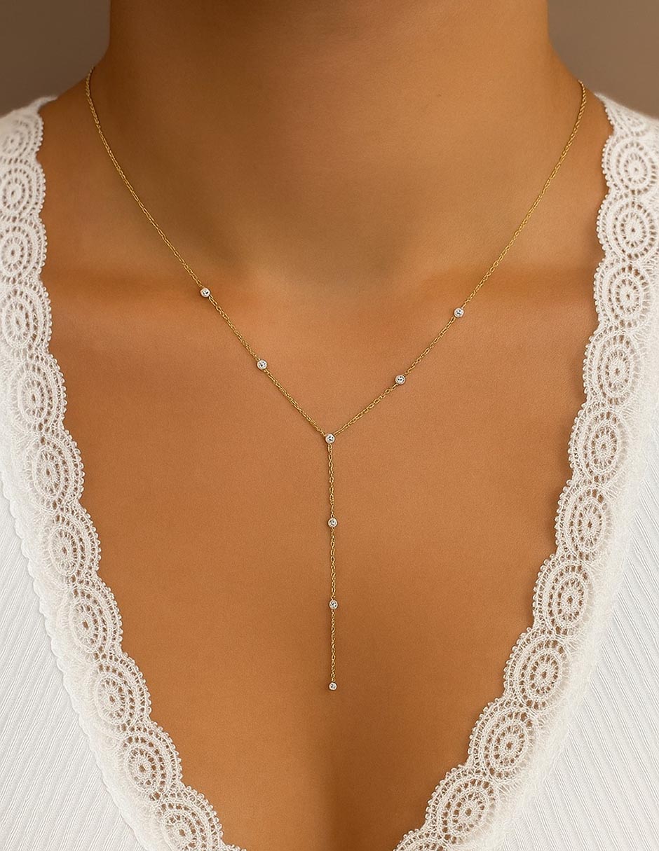 Collar de oro amarillo 14 K
