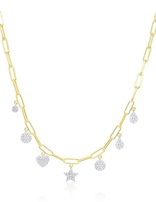 Collar Meira T de oro amarillo 14 K