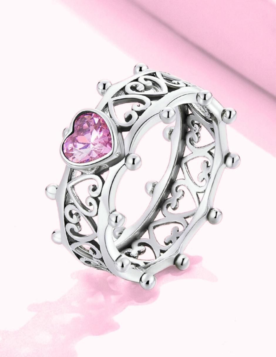 Anillo de corazón Eternity Moments P 925 de plata zirconia cúbica brillante