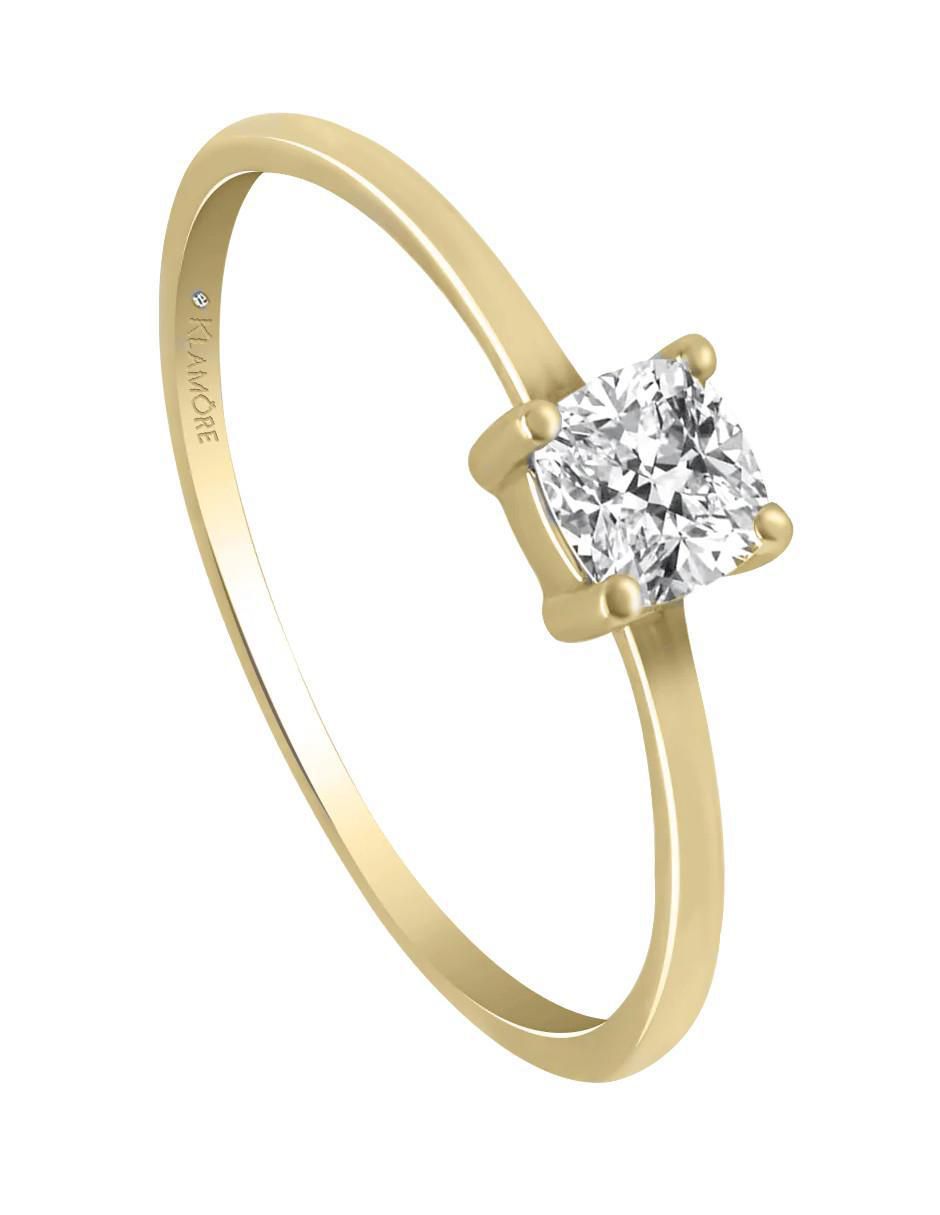 Anillo de compromiso 14 k Diavik diamante 5
