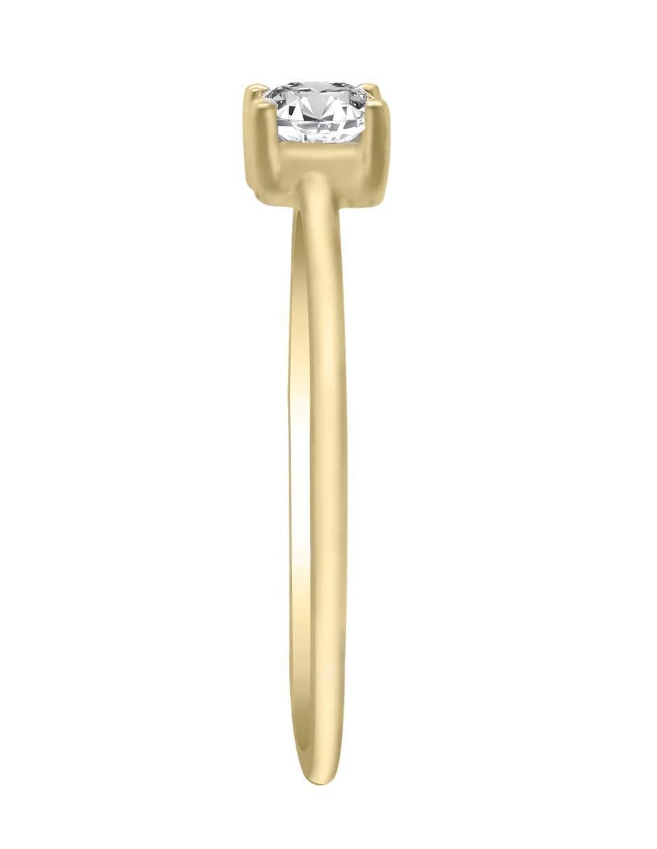 Anillo de compromiso 14 k Diavik diamante 4