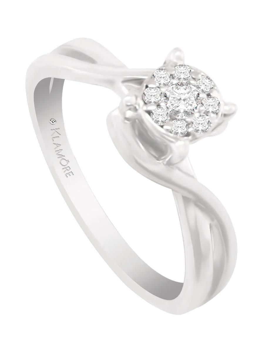 Anillo de compromiso 14 k Vane diamante 4
