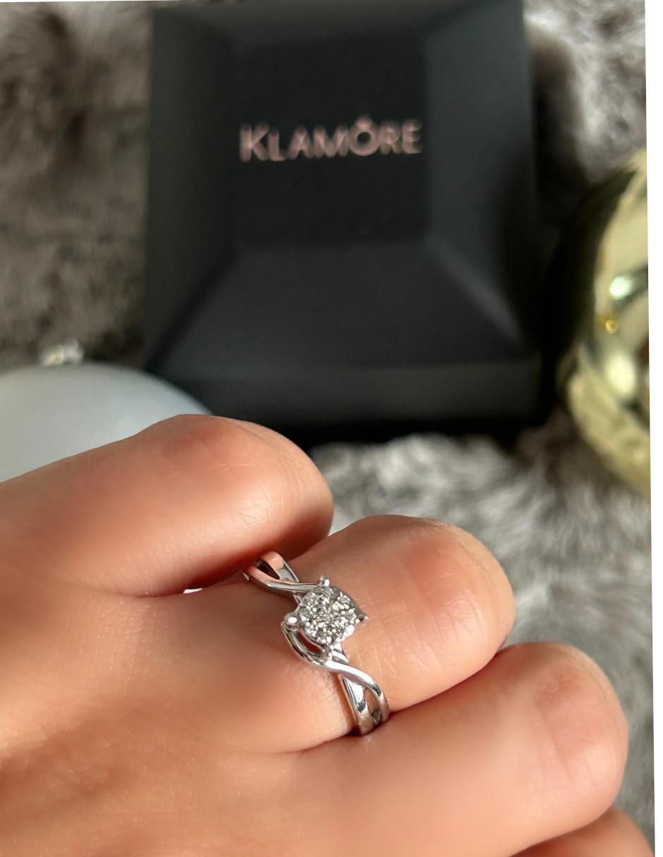 Anillo de compromiso 14 k Vane diamante 2