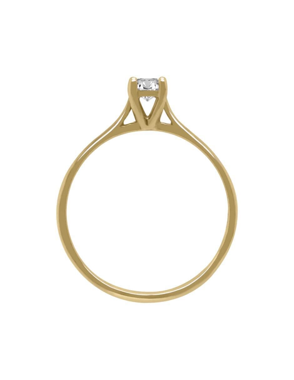 Anillo de compromiso 14 k Kaela diamante 3