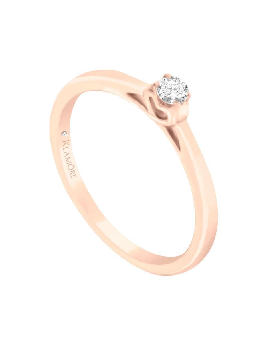 Anillo de compromiso 14 k Tasi diamante 3