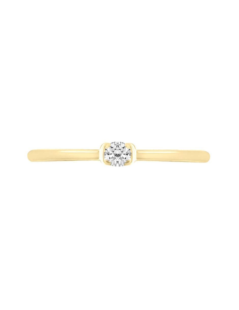 Anillo de compromiso 14 k Tasi diamante 1