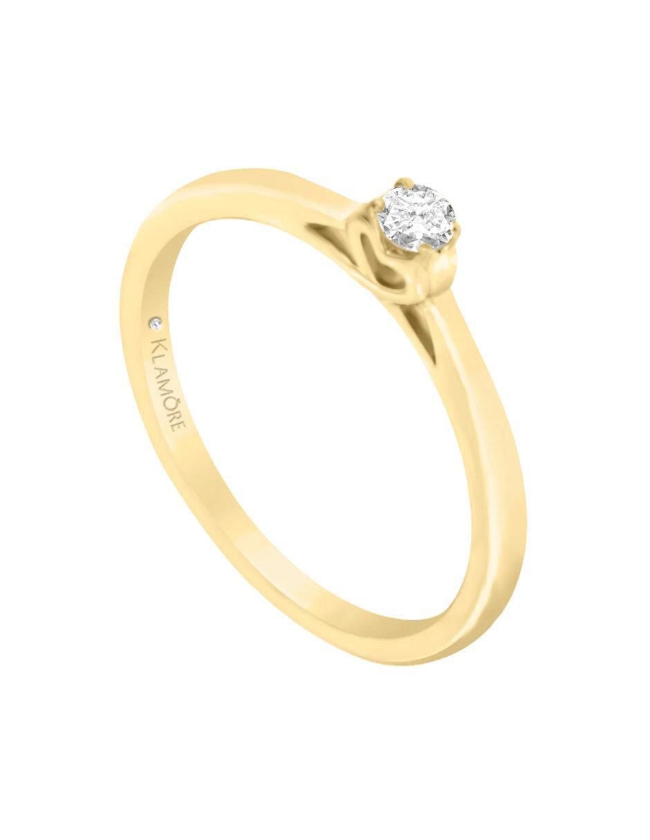 Anillo de compromiso 14 k Tasi diamante 5