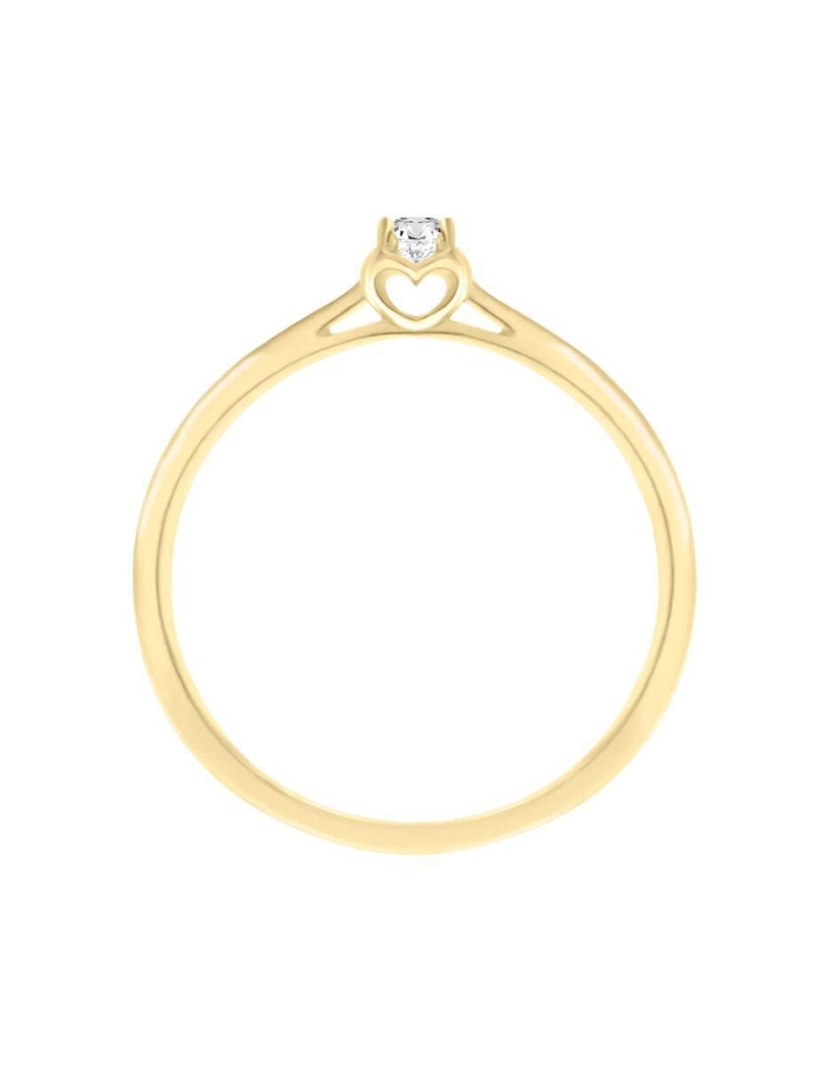 Anillo de compromiso 14 k Tasi diamante 3