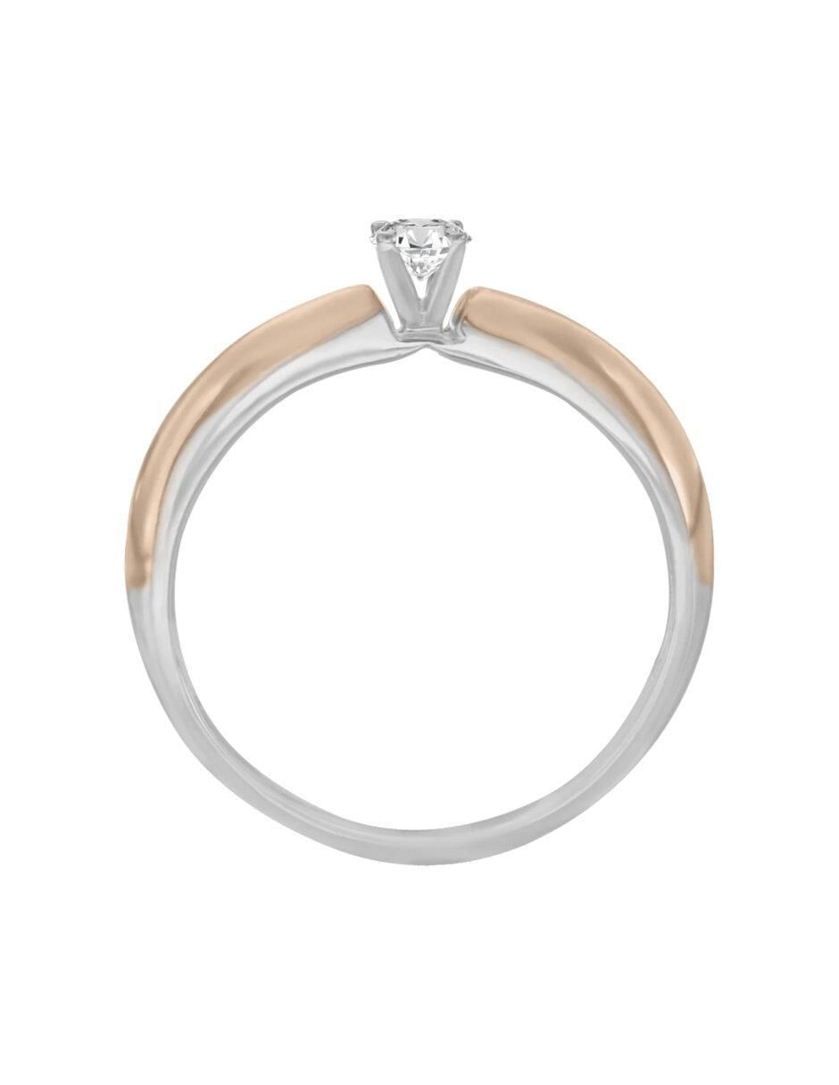Anillo de compromiso 14 k Maria Jose diamante 3