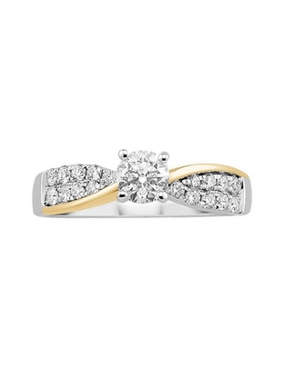 Anillo de compromiso 14 k California diamante