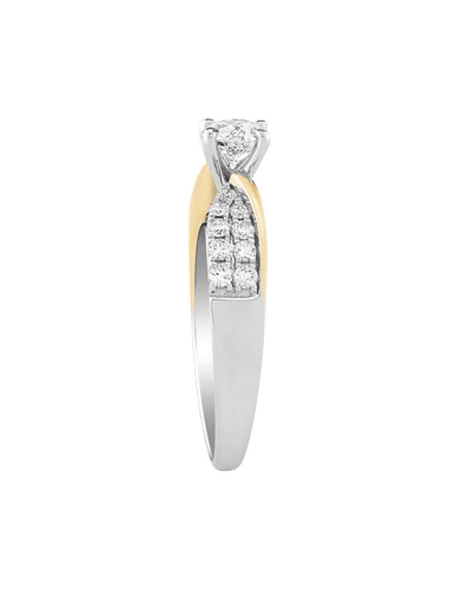 Anillo de compromiso 14 k California diamante 4