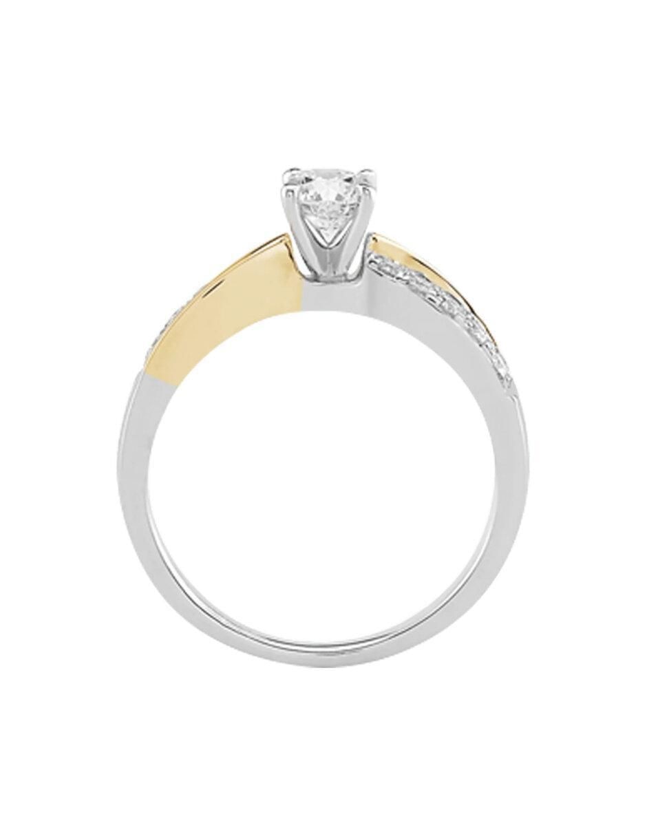 Anillo de compromiso 14 k California diamante 3