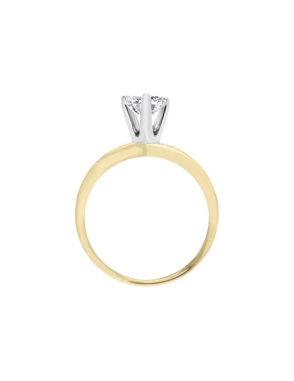 Anillo de compromiso 14 k Union diamante 5