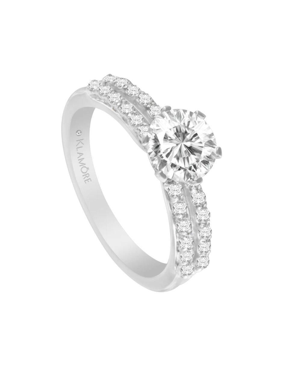 Anillo de compromiso 14 k Ivy diamante 5
