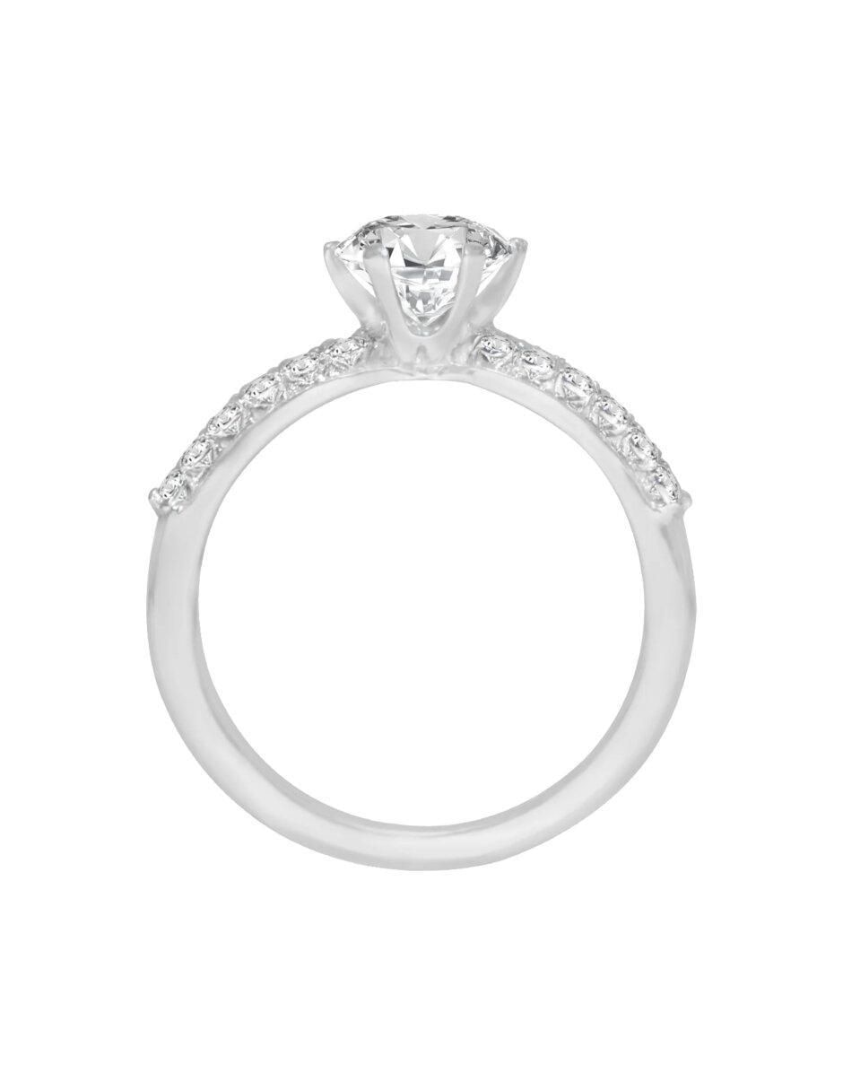Anillo de compromiso 14 k Ivy diamante 3
