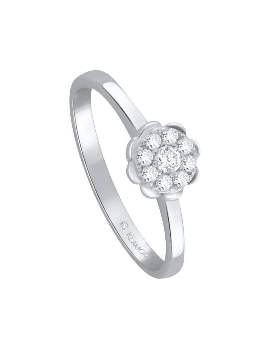 Anillo de compromiso 14 k Ferne diamante 5