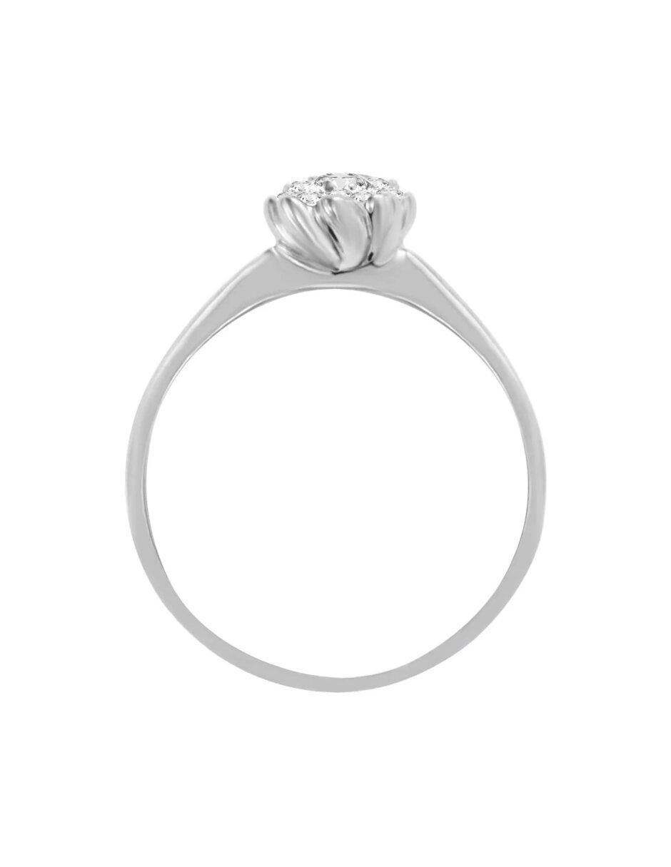 Anillo de compromiso 14 k Ferne diamante 4