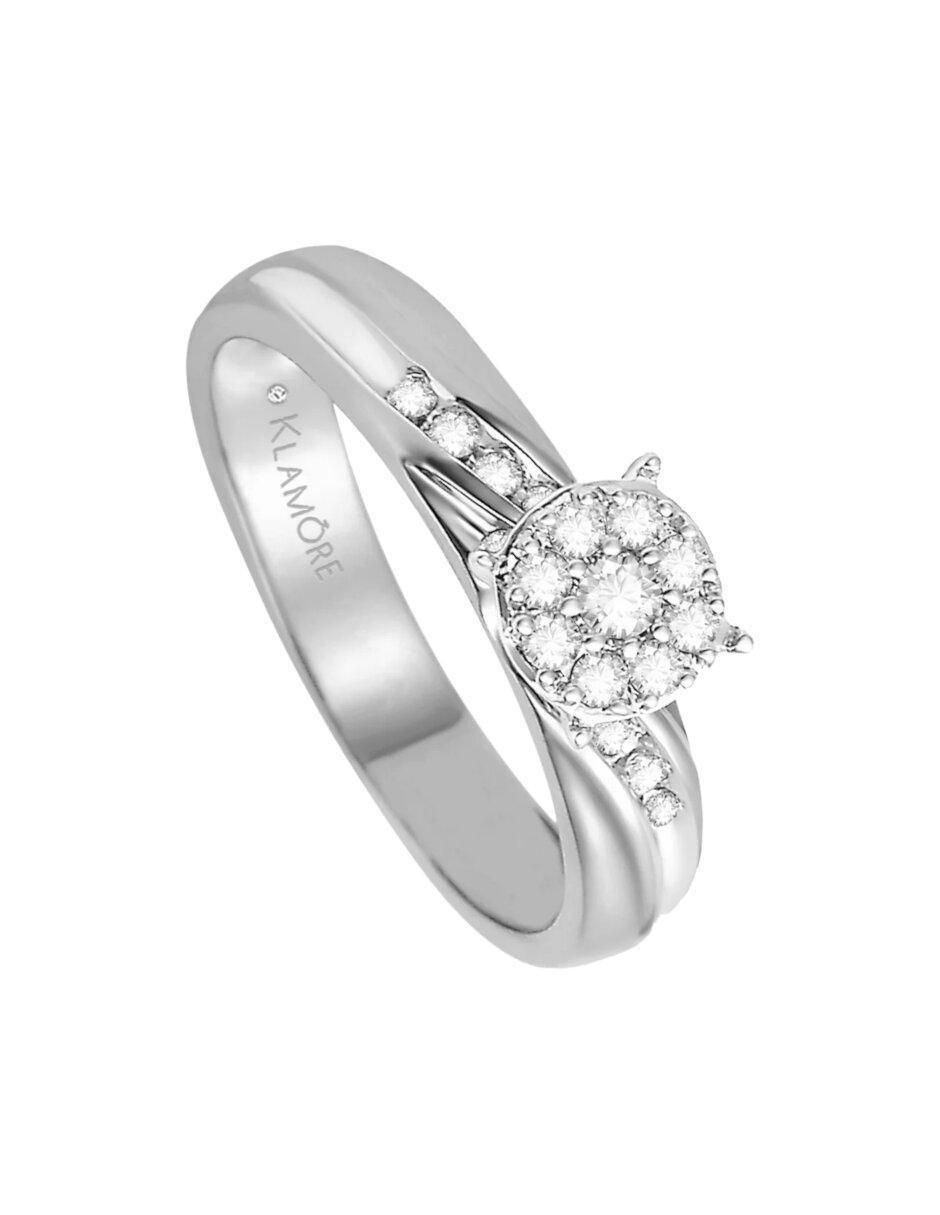 Anillo de compromiso 14 k Mara diamante 5