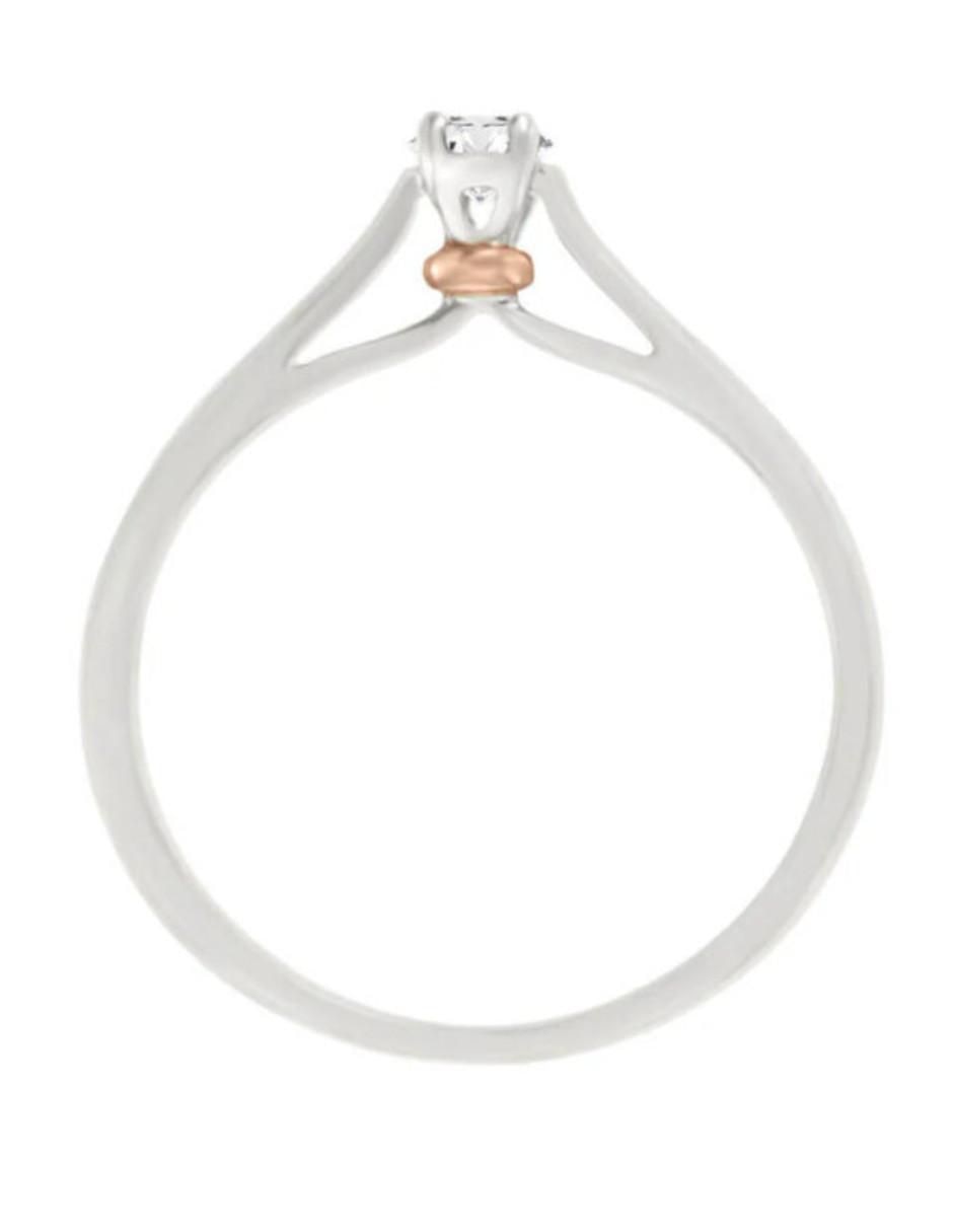 Anillo de compromiso 14 k Yesica diamante 4