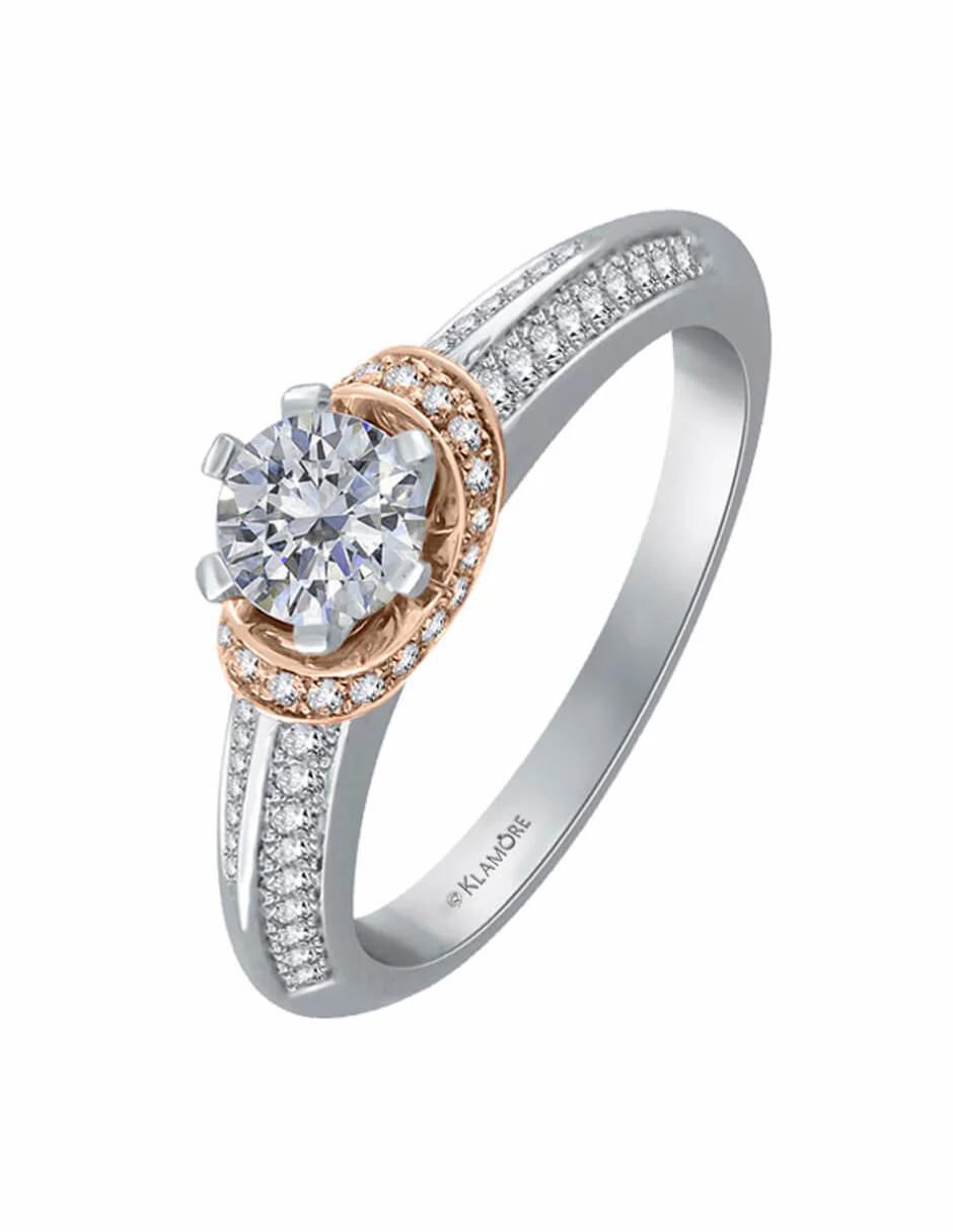 Anillo de compromiso 14 k This Is Love diamante 2