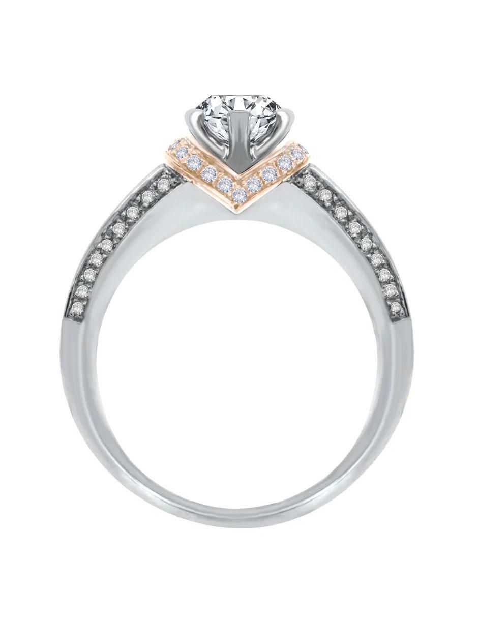 Anillo de compromiso 14 k This Is Love diamante 3