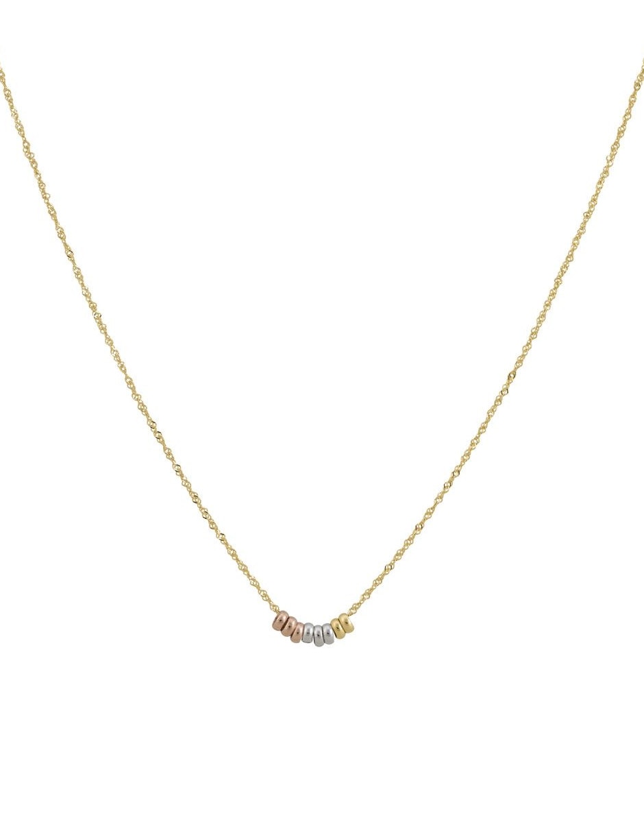 Gargantilla aro de oro florentino 14 K