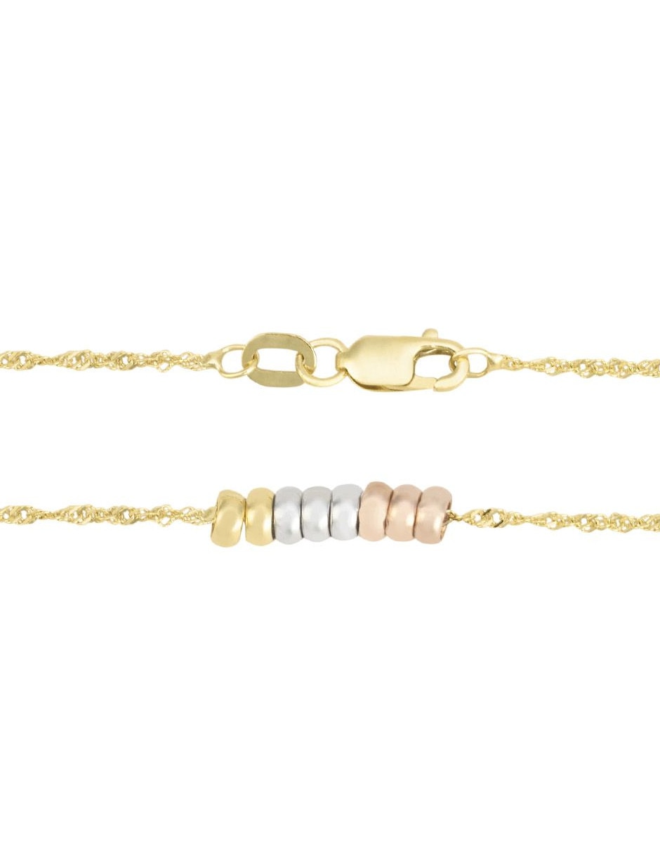 Gargantilla aro de oro florentino 14 K 2