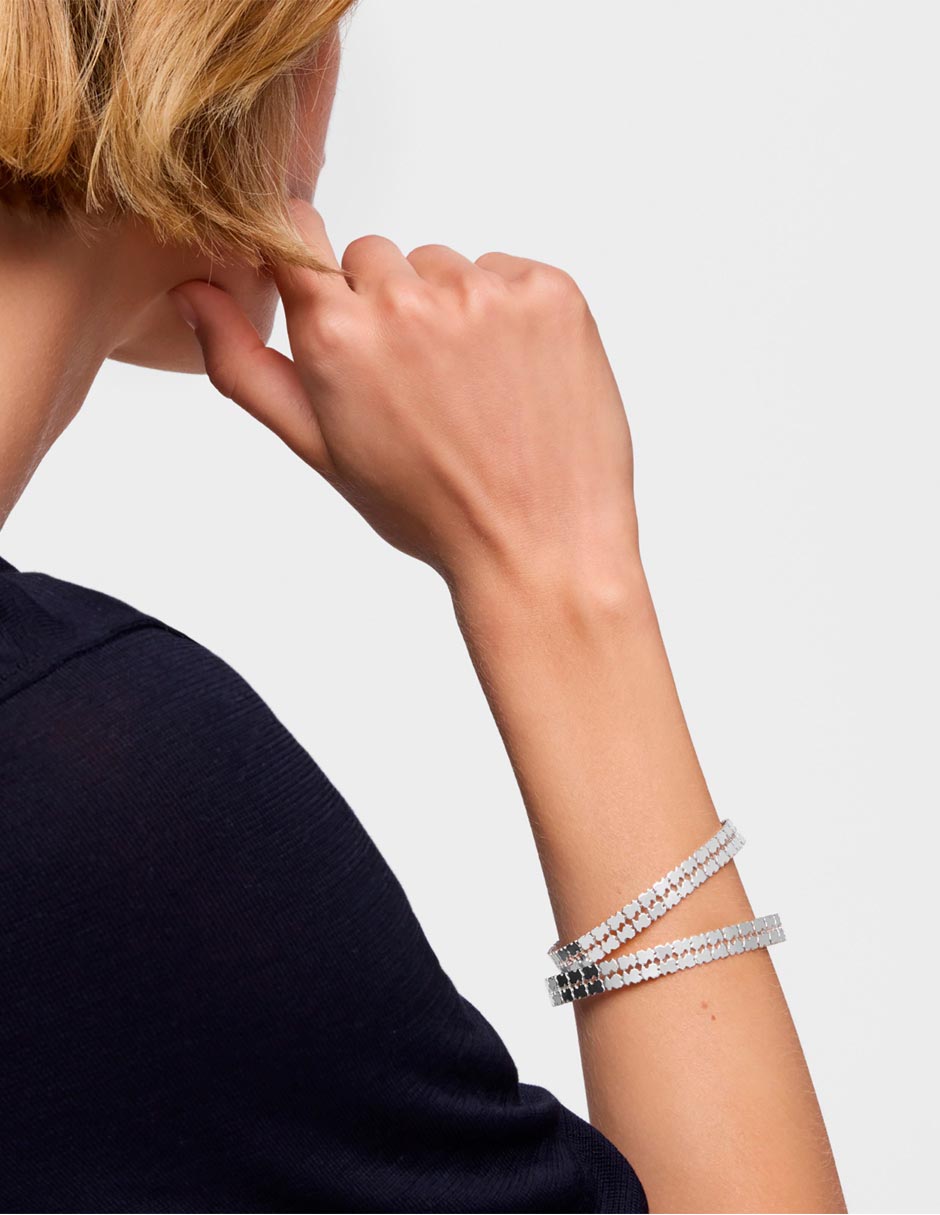 Brazalete de plata p 925 Sweet 40S con acabado brillante 6